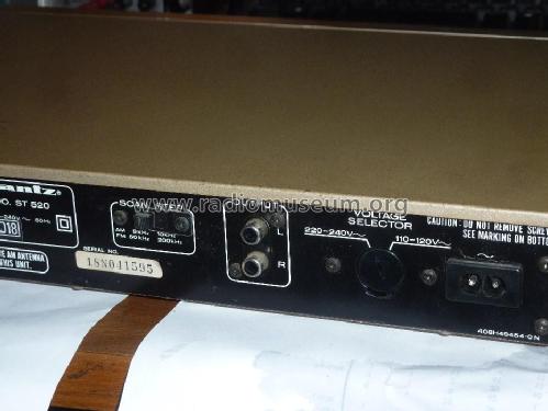 AM/FM Stereo Tuner ST520; Marantz Sound United (ID = 1871924) Radio
