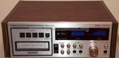 Stereo 8-Track Recording System TDR-830; Superscope, Geneva (ID = 1968341) Reg-Riprod