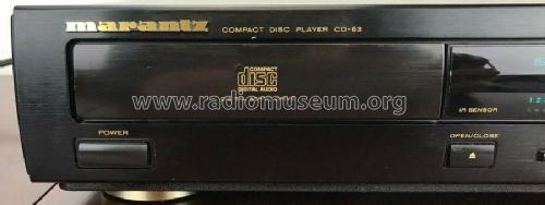 Compact Disc Player CD-63 CD-63U / CD-63K / CD-63F; Marantz Sound United (ID = 2397692) R-Player
