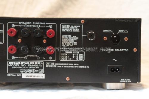 Integrated Amplifier PM-65AV; Marantz Sound United (ID = 2011238) Ampl/Mixer