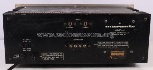 Stereo Power Amplifier Model 250; Marantz Sound United (ID = 2803341) Ampl/Mixer