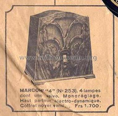 Marconi 4 253; Marconi marque, Cie. (ID = 1990199) Radio