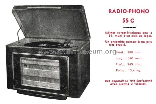 55C 3V Ch= 550C; Marconi marque, Cie. (ID = 2490881) Radio