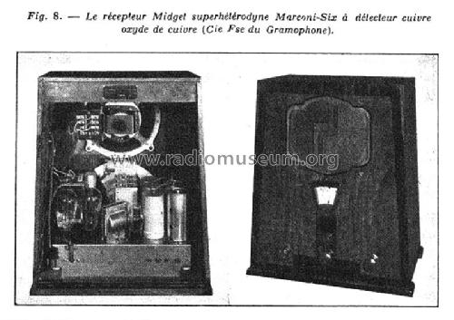 Marconi Six 296 Ch= 633W; Marconi marque, Cie. (ID = 1990123) Radio