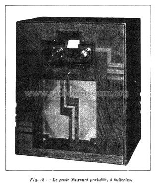 Portable 5 lampes ; Marconi marque, Cie. (ID = 1990239) Radio