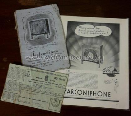 All Electric Automatic Radio-Gramophone De Luxe 291 DC; Marconi Co. (ID = 2329197) Radio