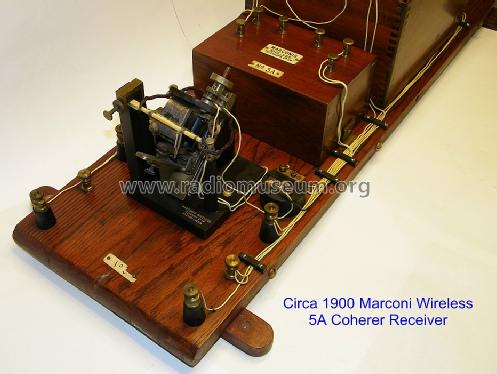 Coherer Receiver No. 5A; Marconi Co. (ID = 1345556) Commercial Re