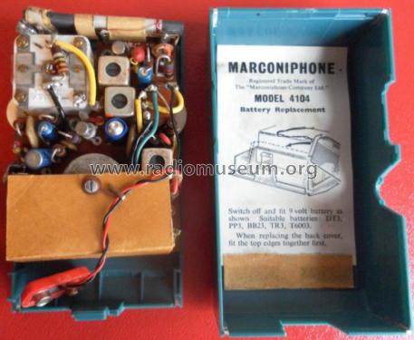 Marconiphone Minstrel 4104; Marconi Co. (ID = 1398859) Radio