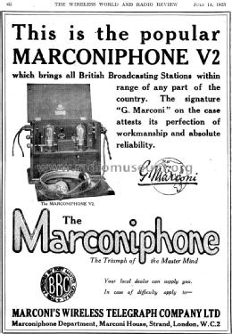 Marconiphone V2A; Marconi Co. (ID = 1075924) Radio