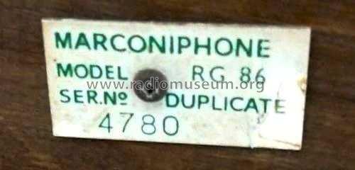 RG86; Marconi Co. (ID = 2278710) Radio