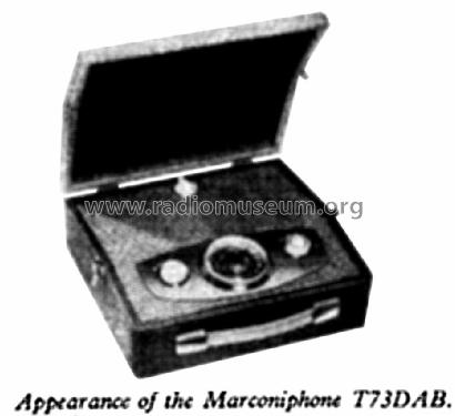 T73DAB; Marconi Co. (ID = 1487906) Radio