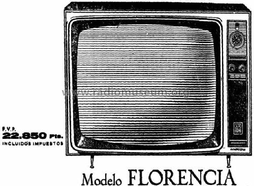 Florencia TM-232; Marconi Española S.A (ID = 614985) Television