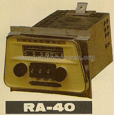 RA-40; Marconi Española S.A (ID = 609750) Car Radio