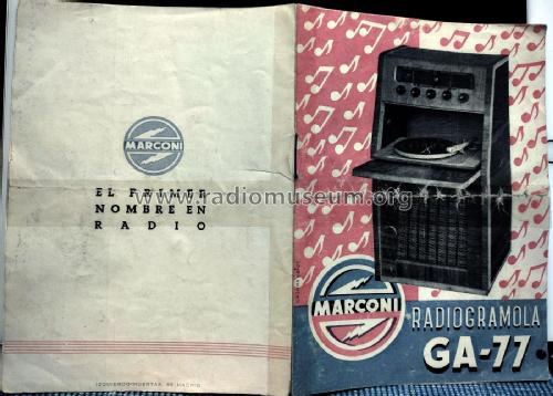 GA-77; Marconi Española S.A (ID = 2926673) Radio