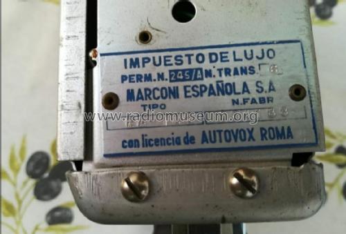 RA-126; Marconi Española S.A (ID = 2725001) Car Radio