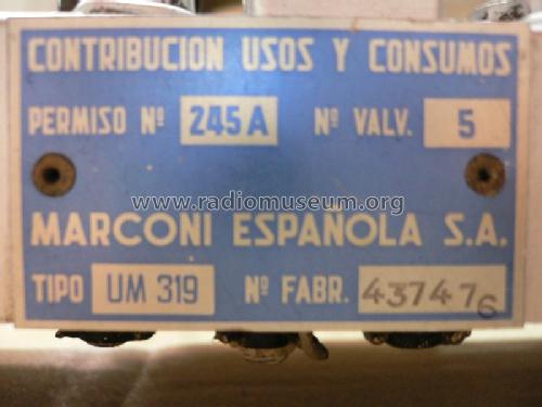 UM-319; Marconi Española S.A (ID = 1017997) Radio