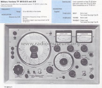 A.M. Signal Generator TF801D/9/S; Marconi Instruments, (ID = 1434842) Equipment