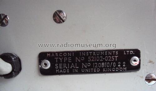 A.F. Oscillator TF 2102M ; Marconi Instruments, (ID = 2368860) Equipment