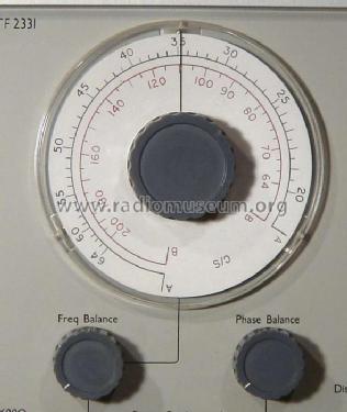 Distortion Factor Meter TF2331; Marconi Instruments, (ID = 252840) Equipment