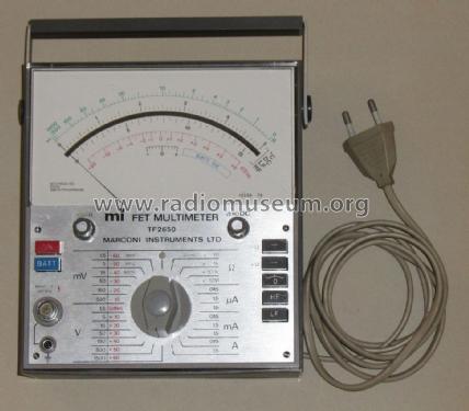 FET Multimeter TF 2650; Marconi Instruments, (ID = 2595435) Equipment
