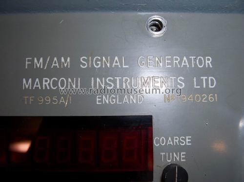 FM/AM Signal Generator TF995-A/1; Marconi Instruments, (ID = 744654) Equipment