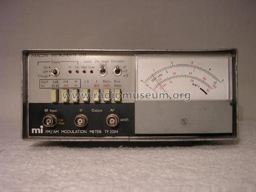 mi FM/AM Modulation Meter TF2304; Marconi Instruments, (ID = 2069302) Equipment