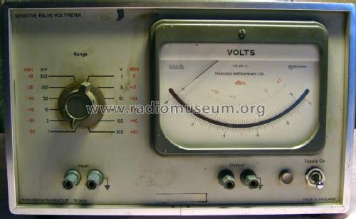 Sensitive Valve Voltmeter TF2600; Marconi Instruments, (ID = 1667008) Equipment