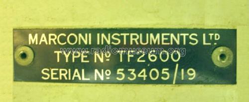 Sensitive Valve Voltmeter TF2600; Marconi Instruments, (ID = 1667013) Equipment