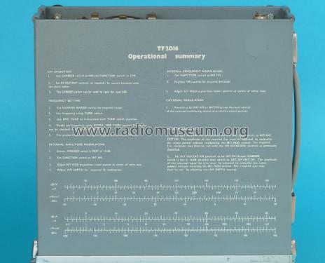 mi AM/FM Signal Generator TF2016; Marconi Instruments, (ID = 1569758) Equipment