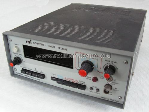 mi Counter / Timer TF 2416 TF 52416-900X; Marconi Instruments, (ID = 2065927) Equipment