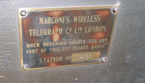 Marconi wireless Field Station 50 CW transmitter receiver pack ; Marconi's Wireless (ID = 2049107) Commercial TRX