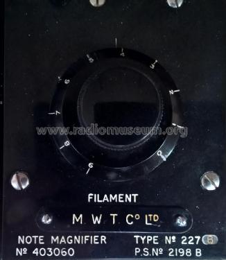 Note Magnifier 227B; Marconi's Wireless (ID = 2325823) Ampl/Mixer