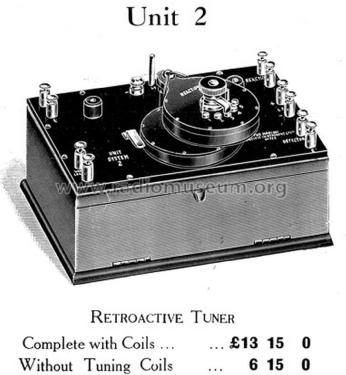 Retroactive Tuner Unit No. 2; Marconi Scientific (ID = 2373177) mod-pre26