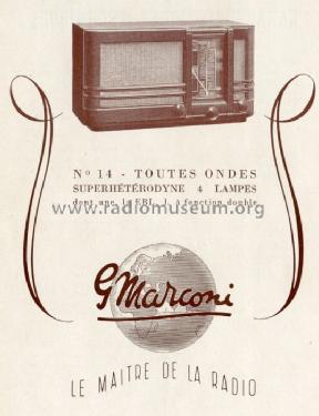 Baby 14 Ch= 438; Marconi marque, Cie. (ID = 568790) Radio