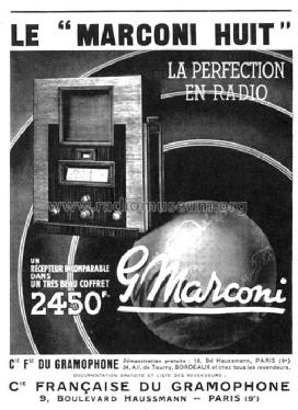 Marconi Huit 735 333; Marconi marque, Cie. (ID = 1473071) Radio