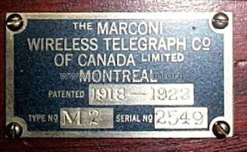 Marconiphone MK II Receiver; Marconi Wireless, (ID = 266350) Radio