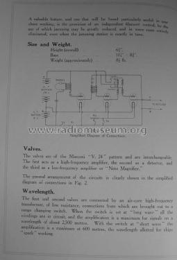 Three Valve Amplifying Detector Type 71; Marconi's Wireless (ID = 2677318) mod-pre26
