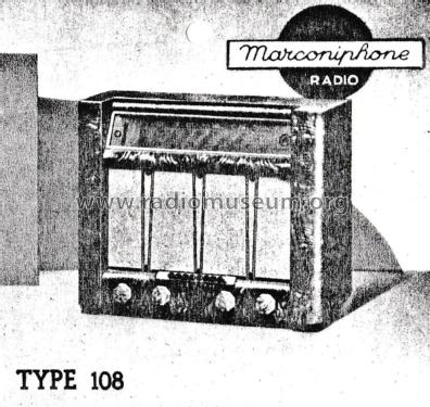 108A; Marconiphone; (ID = 1930676) Radio