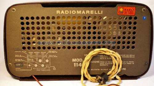 114D ; Marelli Radiomarelli (ID = 1981481) Radio