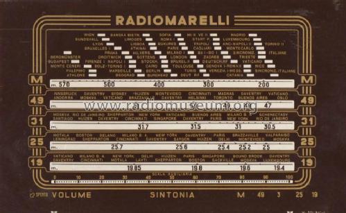 11A25; Marelli Radiomarelli (ID = 1103987) Radio