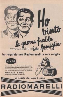 11A25; Marelli Radiomarelli (ID = 820426) Radio