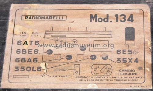 134; Marelli Radiomarelli (ID = 211141) Radio