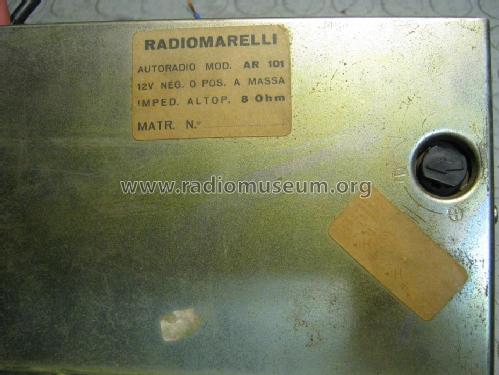 AR101; Marelli Radiomarelli (ID = 1710180) Autoradio