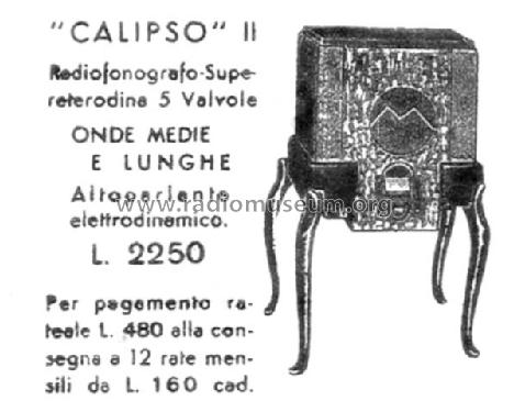 Calipso II 12; Marelli Radiomarelli (ID = 1451654) Radio
