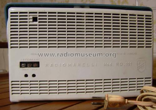 Domus RD191; Marelli Radiomarelli (ID = 963185) Radio