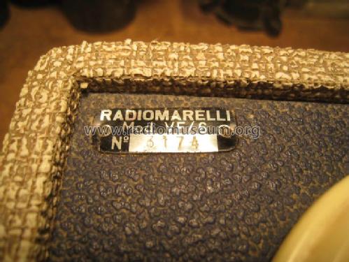 VF/6; Marelli Radiomarelli (ID = 1899070) R-Player