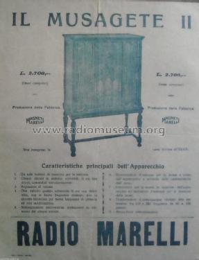 Musagete II ; Marelli Radiomarelli (ID = 2360934) Radio