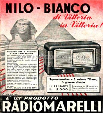 Nilo Bianco 78; Marelli Radiomarelli (ID = 1529051) Radio