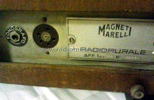 Radiorurale 10; Marelli Radiomarelli (ID = 1339076) Radio