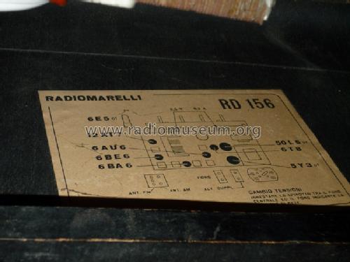 RD156; Marelli Radiomarelli (ID = 1637550) Radio